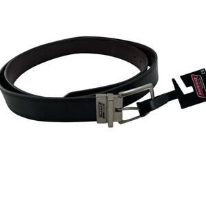 NWT Dickies Leather Classic Reversible Black Brown Everyday Belt Size 52